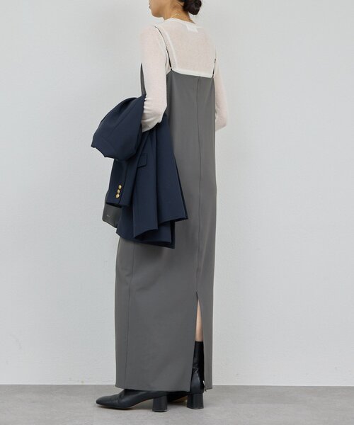 GALLARDAGALANTE(ガリャルダガランテ)の「【3サイズ展開】ストレッチマキシキャミワンピース(ワンピース・レディース・ブラック/カーキ/チャコールグレー・2/1/0)」の11枚目の写真