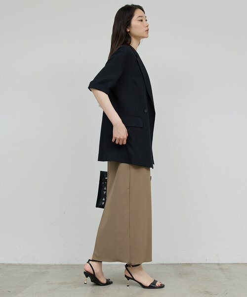 GALLARDAGALANTE(ガリャルダガランテ)の「【3サイズ展開】ストレッチマキシキャミワンピース(ワンピース・レディース・ブラック/カーキ/チャコールグレー・2/1/0)」の20枚目の写真