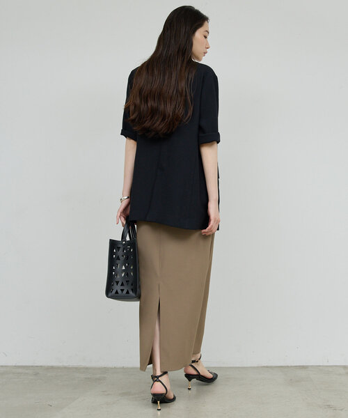 GALLARDAGALANTE(ガリャルダガランテ)の「【3サイズ展開】ストレッチマキシキャミワンピース(ワンピース・レディース・ブラック/カーキ/チャコールグレー・2/1/0)」の21枚目の写真