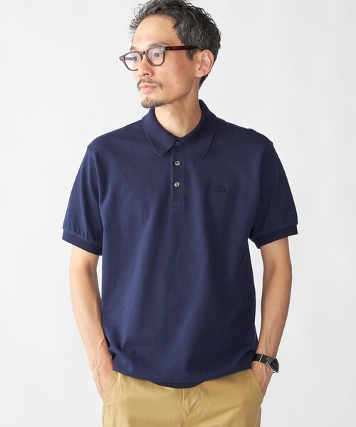 美品　SHIPS別注　LACOSTE ラコステ　ポロシャツ　サイズM ネイビー SHIPS別注】LACOSTE: クラシック ポロシャツ（ポロシャツ