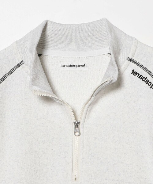 cabaret poval（キャバレーポバール）の「Cabaret Poval / Half Zip Trainer（スウェット・メンズ・ライトグレー・L/XL/M）」の6枚目の写真