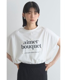 パール付きロゴTシャツ