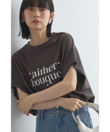 パール付きロゴTシャツ