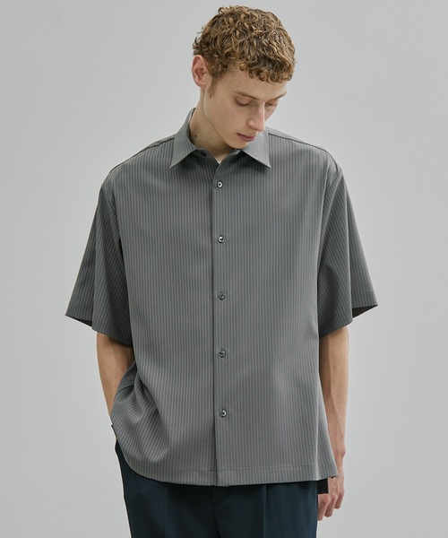 トモキユリタ　シャツ メランジシャドーストライプシャツ（シャツ/ブラウス）｜UNITED TOKYO