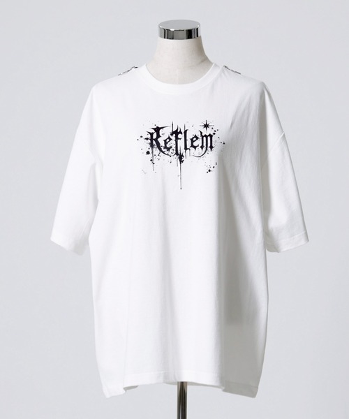 『REFLEM/レフレム』ショルダーZIPカットソー/半袖Tシャツ REFLEM/レフレム』ショルダーZIPカットソー/半袖Tシャツ（T