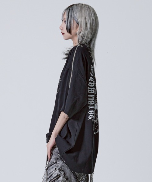 『REFLEM/レフレム』ショルダーZIPカットソー/半袖Tシャツ REFLEM（レフレム）の「『REFLEM/レフレム』ショルダーZIP