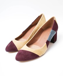 INNOCENT(CmZg)́yPH1zySTEFANNO BRUNNISzMULTI COLOR SUEDE PUMPS 53184-2-00517(pvX)