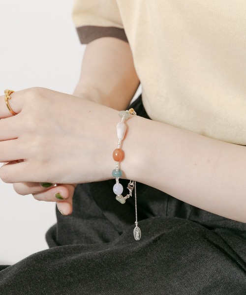 SMELLY(スメリー)の「ビーズカラーガラスブレスレット(ブレスレット・レディース・シルバー系その他・-)」の5枚目の写真