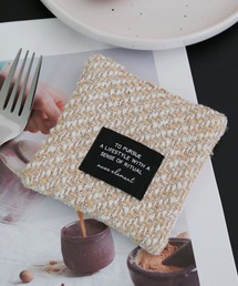 aimoha（アイモハ）の「ふんわりツイード風コースター（インテリア雑貨）」