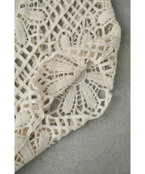 cawaii(カワイイ)の「連なる花のドルマンクロシェプルオーバートップス(Tシャツ/カットソー・レディース・ベージュ・FREE)」の20枚目の写真