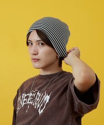 ボーダー」に該当するニットキャップ/ビーニー（ブラック/黒色系