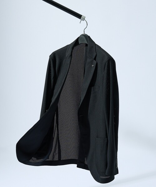 ABAHOUSE（アバハウス）の「【セットアップ対応/FLEX JACKET】トリコット メッシュジャケット / サマージャケット / ストレッチ 軽量 防シワ性（テーラードジャケット・メンズ・グレイッシュベージュ/ダークネイビー/ブラック・44/46/48/50）」の17枚目の写真