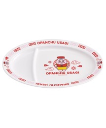 sanrio（サンリオ）の「(SK)【Disney & sanrio モンチッチ & クレヨンしんちゃん & おぱんちゅうさぎ】おうちで楽しむ町中華 メラミン製 ギョーザ皿（食器）」