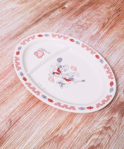 sanrio(サンリオ)の「(SK)【Disney & sanrio】おうちで楽しむ町中華 メラミン製 ギョーザ皿(食器・レディース・ホワイト/オフホワイト・ONE SIZE)」の8枚目の写真