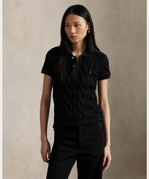 ポロラルフローレン ポロシャツ ポロ ストレッチ ピケ クロップド 完売 POLO RALPH LAUREN】ストレッチ ピケ クロップド ポロシャツ