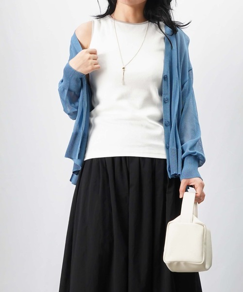 LUCA/LADY LUCK LUCA(ルカ/レディラックルカ)の「LC/LLL 配色タンク(タンクトップ・レディース・ブラック/チャコールグレー/オフホワイト・FREE)」の16枚目の写真