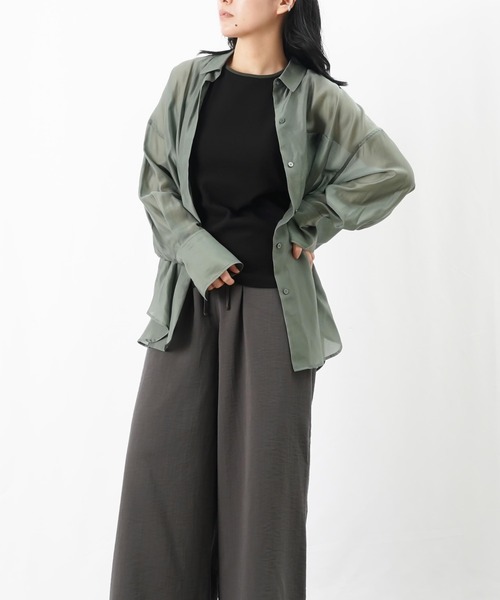 LUCA/LADY LUCK LUCA(ルカ/レディラックルカ)の「LC/LLL 配色タンク(タンクトップ・レディース・ブラック/チャコールグレー/オフホワイト・FREE)」の6枚目の写真