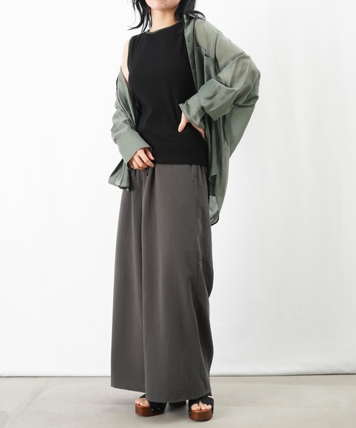 LUCA/LADY LUCK LUCA(ルカ/レディラックルカ)の「LC/LLL 配色タンク(タンクトップ・レディース・ブラック/チャコールグレー/オフホワイト・FREE)」の7枚目の写真