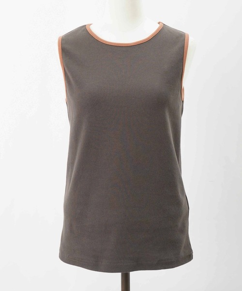 LUCA/LADY LUCK LUCA(ルカ/レディラックルカ)の「LC/LLL 配色タンク(タンクトップ・レディース・ブラック/チャコールグレー/オフホワイト・FREE)」の9枚目の写真