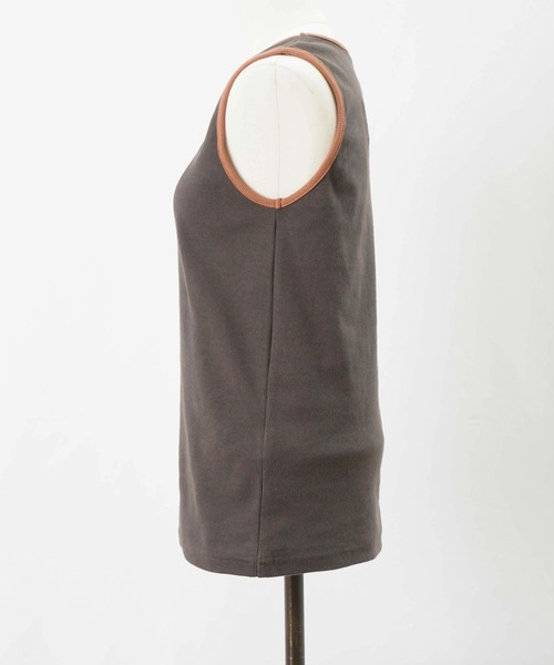 LUCA/LADY LUCK LUCA(ルカ/レディラックルカ)の「LC/LLL 配色タンク(タンクトップ・レディース・ブラック/チャコールグレー/オフホワイト・FREE)」の10枚目の写真