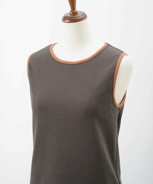 LUCA/LADY LUCK LUCA(ルカ/レディラックルカ)の「LC/LLL 配色タンク(タンクトップ・レディース・ブラック/チャコールグレー/オフホワイト・FREE)」の12枚目の写真