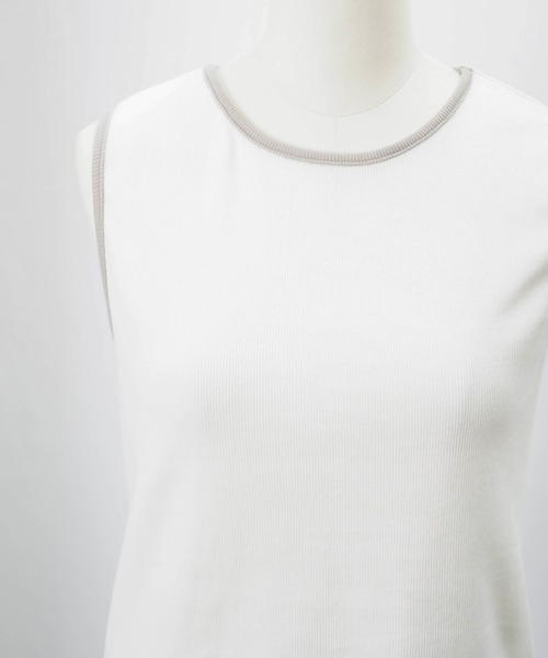 LUCA/LADY LUCK LUCA(ルカ/レディラックルカ)の「LC/LLL 配色タンク(タンクトップ・レディース・ブラック/チャコールグレー/オフホワイト・FREE)」の15枚目の写真