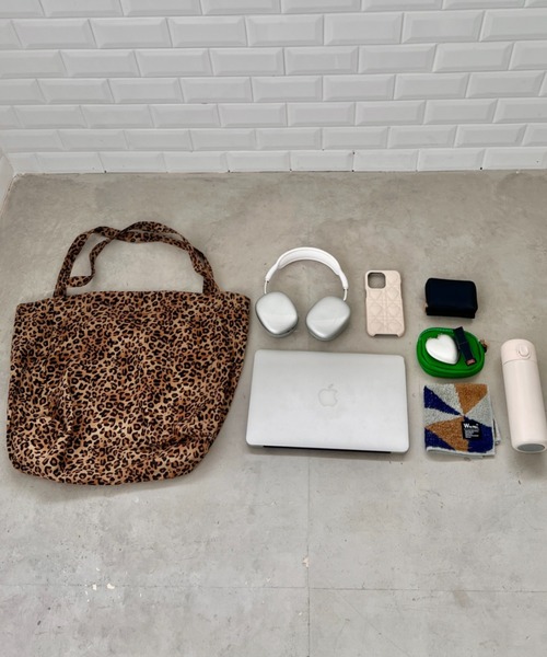 セール】レオパードスクエアトートバッグ（トートバッグ）｜SOLLON