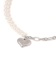Heather | ステンレスビッグハートネックレス　571431(ネックレス)