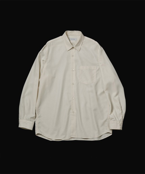 ADAM ET ROPE'(アダムエロペ)の「スエードタッチ レーヨン レギュラーカラーシャツ(シャツ/ブラウス・メンズ・ブラック/キナリ/ダークブラウン/グリーン系その他2・L/M)」の2枚目の写真