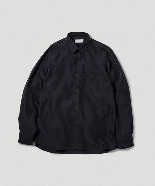 ADAM ET ROPE'(アダムエロペ)の「スエードタッチ レーヨン レギュラーカラーシャツ(シャツ/ブラウス・メンズ・ブラック/キナリ/ダークブラウン/グリーン系その他2・L/M)」の3枚目の写真