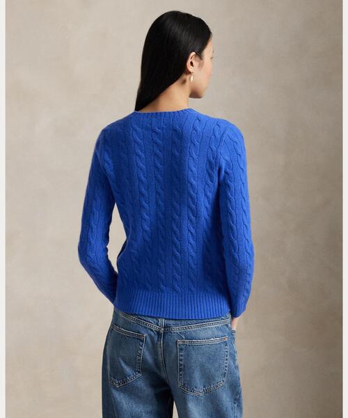 新品Ralph Laurenケーブルメリノウール上品クルーネック セーター Polo Ralph Lauren ケーブル メリノウール クルーネック セータ
