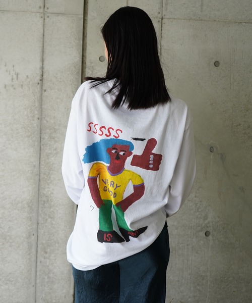 tシャツ TUA PEN NOT × LONG T-SHIRT / トゥアペンノットロングTシャツ レディース メンズ TUA PEN NOT × LONG T-SHIRT / トゥアペンノットロングTシャツ