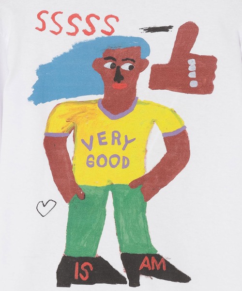THINGS THAT MATTER(シングス ザット マター)の「TUA PEN NOT × LONG T-SHIRT / トゥアペンノットロングTシャツ(Tシャツ/カットソー・レディース・ホワイト/チャコールグレー/イエロー・1/2)」の11枚目の写真