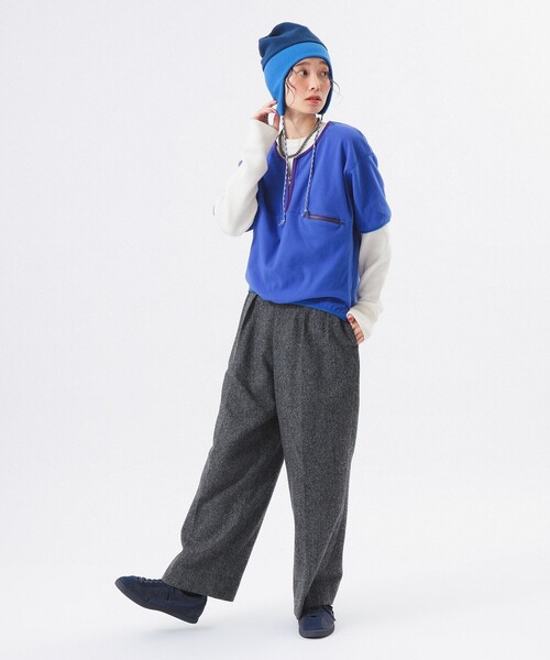 セール】【1/15再値下げ】フリース ハーフジップ ショートスリーブ