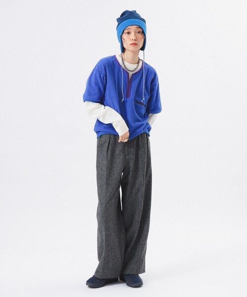 セール】【1/15再値下げ】フリース ハーフジップ ショートスリーブ