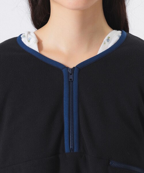BEAMS BOY（ビームスボーイ）の「【2/5再値下げ】フリース ハーフジップ ショートスリーブ（その他トップス・レディース・ブラック/ブルー・ONE SIZE）」の14枚目の写真