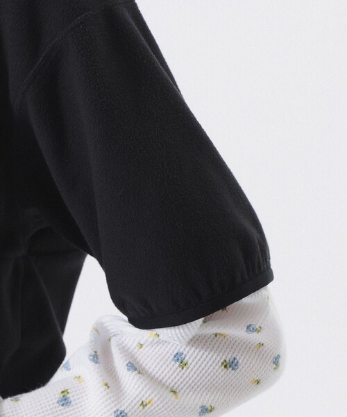 BEAMS BOY（ビームスボーイ）の「【2/5再値下げ】フリース ハーフジップ ショートスリーブ（その他トップス・レディース・ブラック/ブルー・ONE SIZE）」の15枚目の写真