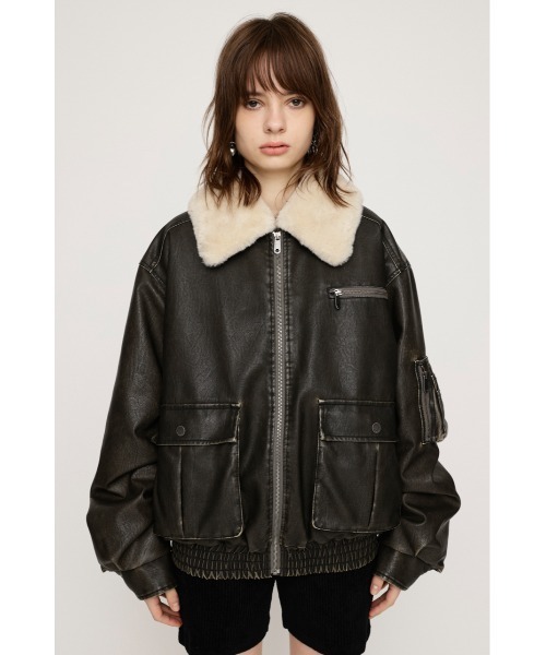 WEB限定再入荷】VINTAGE F/LEATHER S/BZ ヴィンテージ フェイク