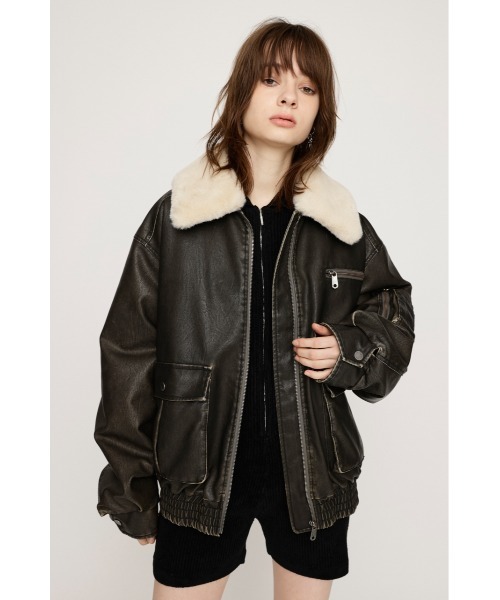 WEB限定再入荷】VINTAGE F/LEATHER S/BZ ヴィンテージ フェイク