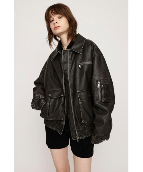 SLY（スライ）の「【WEB限定再入荷】VINTAGE F/LEATHER S/BZ