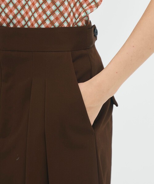caban（キャバン）の「コットンギャバジン 2タックロングスカート（スカート・レディース・ダークブラウン/ベージュ/ネイビー・XS/S）」の11枚目の写真