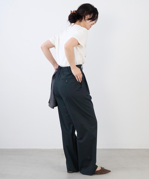 REMI RELIEF（レミレリーフ）の「【REMI RELIEF】別注- "US RUN"SP加工ロゴT-shirt（Tシャツ/カットソー・レディース・ブラック/オフホワイト・FREE）」の8枚目の写真