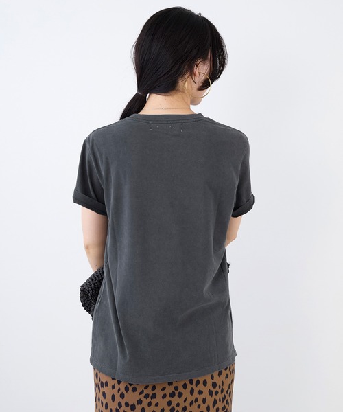 REMI RELIEF（レミレリーフ）の「【REMI RELIEF】別注- "US RUN"SP加工ロゴT-shirt（Tシャツ/カットソー・レディース・ブラック/オフホワイト・FREE）」の19枚目の写真