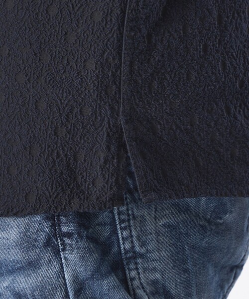 EPOCA UOMO(エポカウォモ)の「アラベスクシャツ(シャツ/ブラウス・メンズ・ホワイト/パープル系その他4/ダークネイビー・46/48)」の11枚目の写真