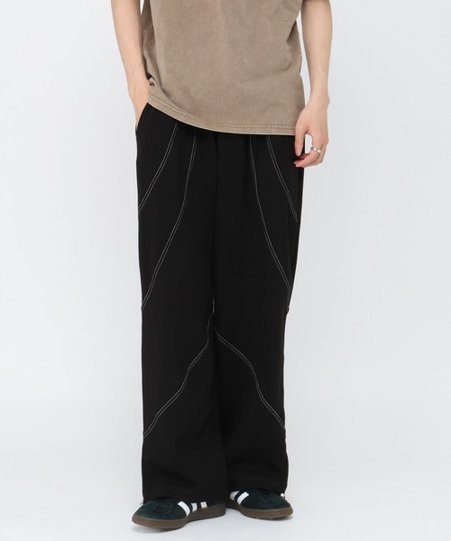 LAND MUSEUM（ランドミュージアム）の「LAND MUSEUM／ステッチスウェットパンツ（スウェットパンツ・メンズ・グレー/ブラック・FREE）」の12枚目の写真