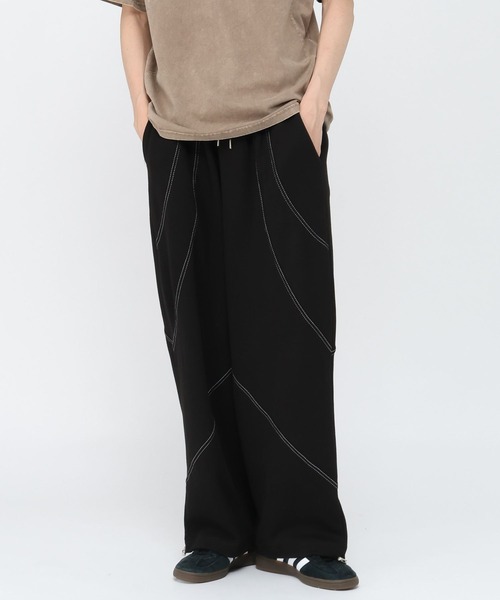 LAND MUSEUM（ランドミュージアム）の「LAND MUSEUM／ステッチスウェットパンツ（スウェットパンツ・メンズ・グレー/ブラック・FREE）」の13枚目の写真