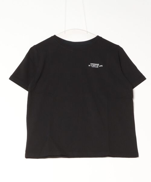 &soiree(アンドソワレ)の「ロゴT×チュールT コンパクトアンサンブル(Tシャツ/カットソー・レディース・ブラック/オフホワイト・FREE)」の21枚目の写真