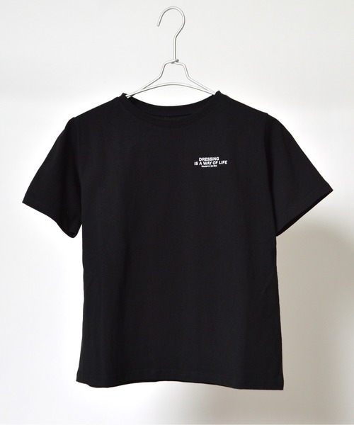 &soiree(アンドソワレ)の「ロゴT×チュールT コンパクトアンサンブル(Tシャツ/カットソー・レディース・ブラック/オフホワイト・FREE)」の15枚目の写真