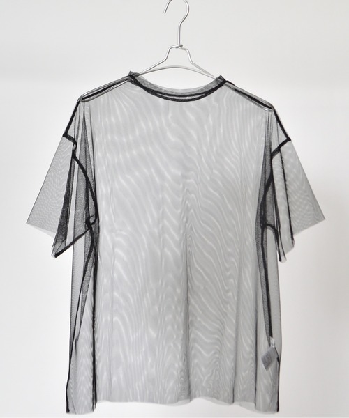 &soiree(アンドソワレ)の「ロゴT×チュールT コンパクトアンサンブル(Tシャツ/カットソー・レディース・ブラック/オフホワイト・FREE)」の19枚目の写真