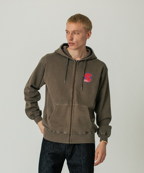 SILAS(サイラス)の「STICKER BOMB ZIP HOODIE(パーカー・メンズ・ブラウン/ブラック/グリーン・L/M/XL)」の1枚目の写真